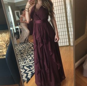 Wine Vera Wang David's Bridal Bridesmaids Dress